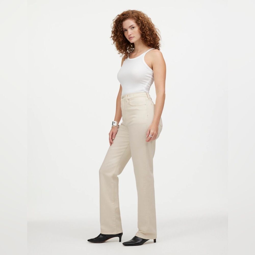 NWT Madewell Perfect 90s Curvy Straight Vintage Cream